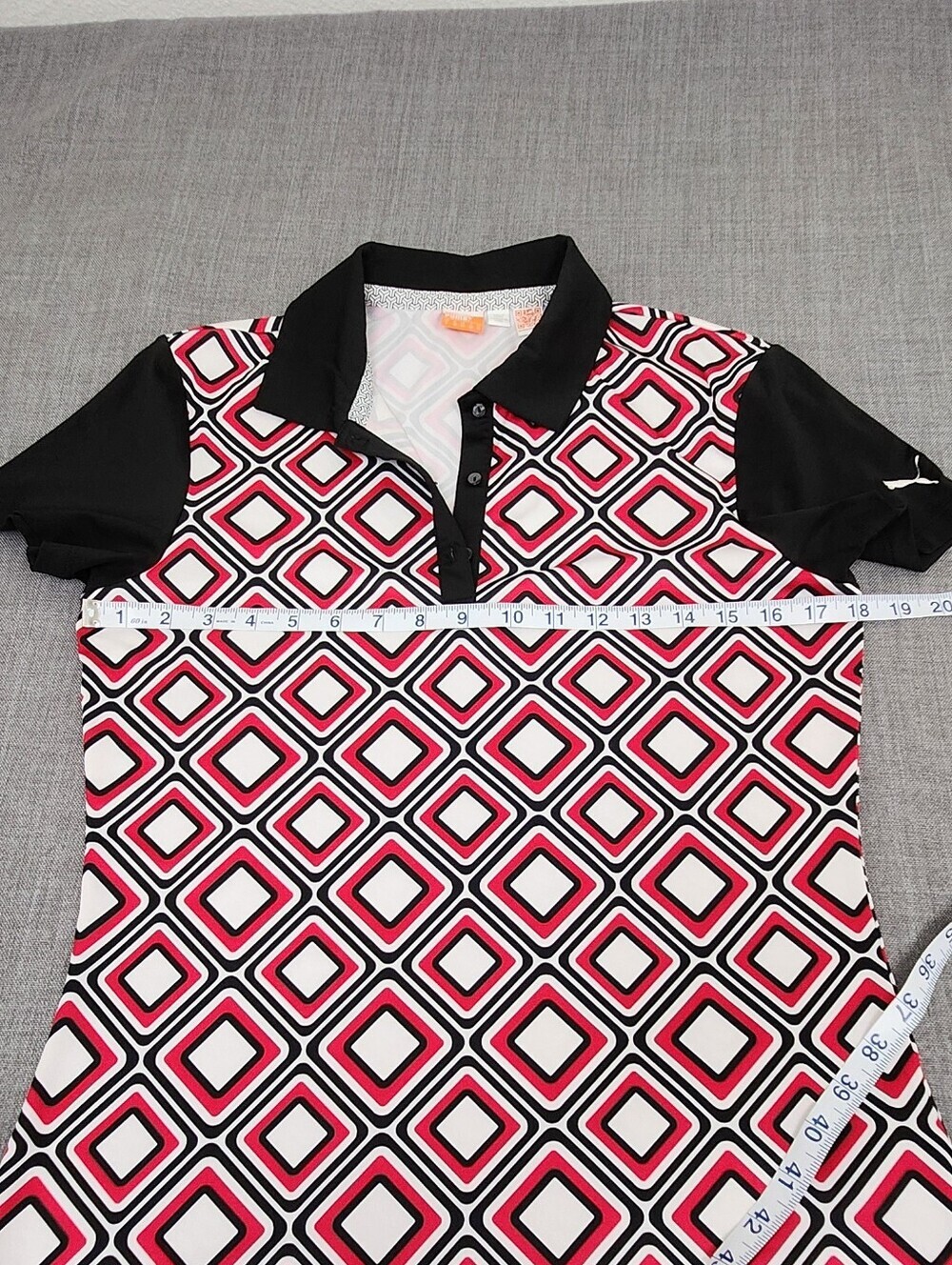 Puma Dry Cell Lightweight Stretch Athletic Golf/ Tennis Polo Shirt. Small - Picture 7 of 9